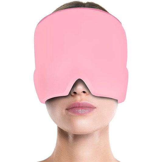 Bonnet Anti-Migraine Chaud / Froid | Soulagement des Maux de Tête Naturel ROSE