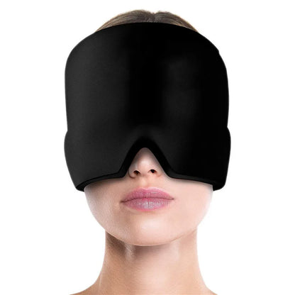Bonnet Anti-Migraine Chaud / Froid | Soulagement des Maux de Tête Naturel NOIR